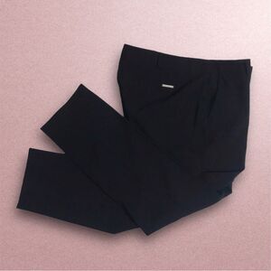 MICHAEL by Michael Kors Black Straight Leg Dress Ankle Pants Trousers Sz 10